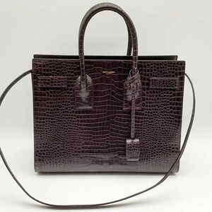 Yves Saint Laurent Ysl Sac De Jour Purple Shoulder Bag Dolwxzde